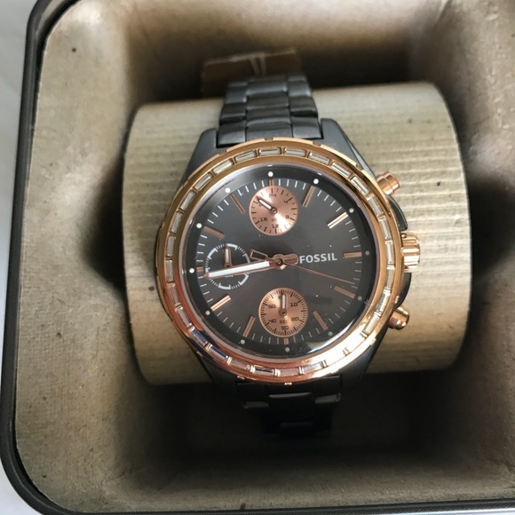 Fossil Accessories - NWT Fossil Watch Gunmetal & Gold